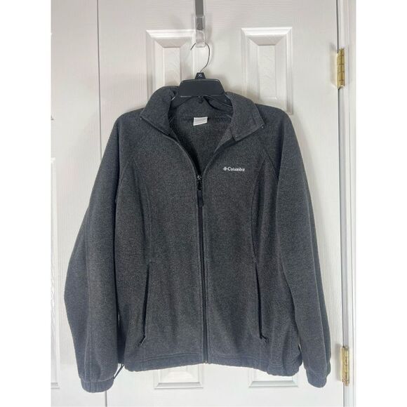 Columbia Womens Grey Fleece Jacket Size M - Picture 1 of 3